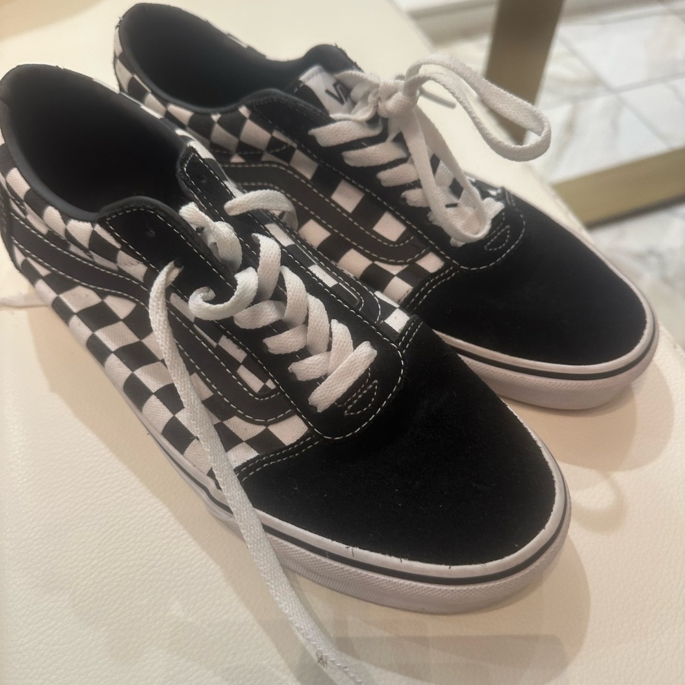 Vans Black and White Checkered Sneakers